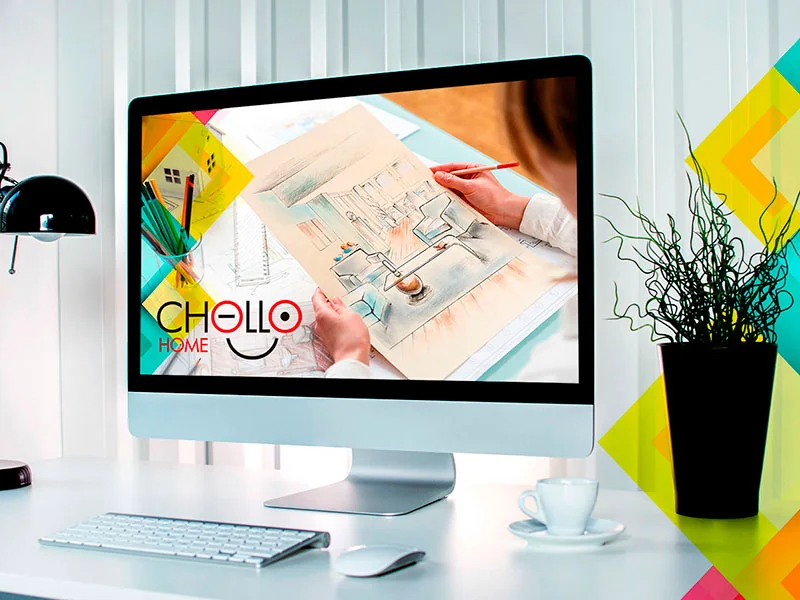 Diseño de identidad y logotipo para Chollo Home, proyecto real de IDG GRUP WEB