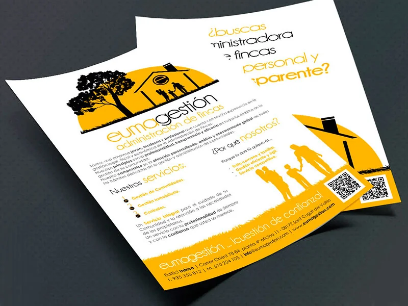 Diseño de identidad y logotipo para Euma Gestión, proyecto real de IDG GRUP WEB