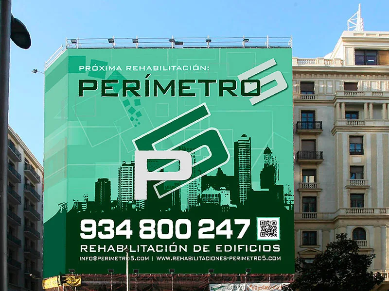 Diseño de identidad y logotipo para Perímetro 5, proyecto real de IDG GRUP WEB
