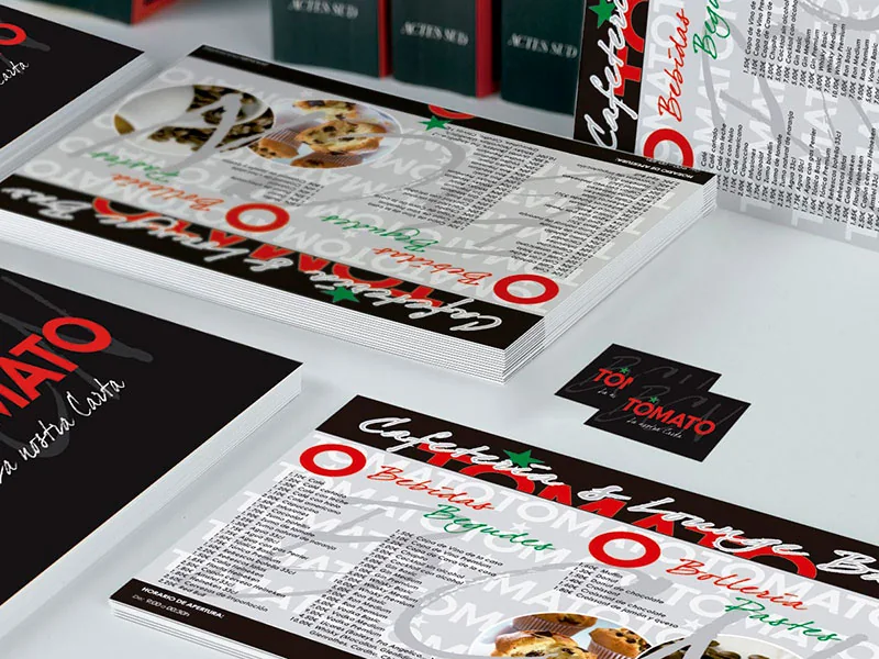Diseño de identidad y logotipo para Tomato Restaurant, proyecto real de IDG GRUP WEB